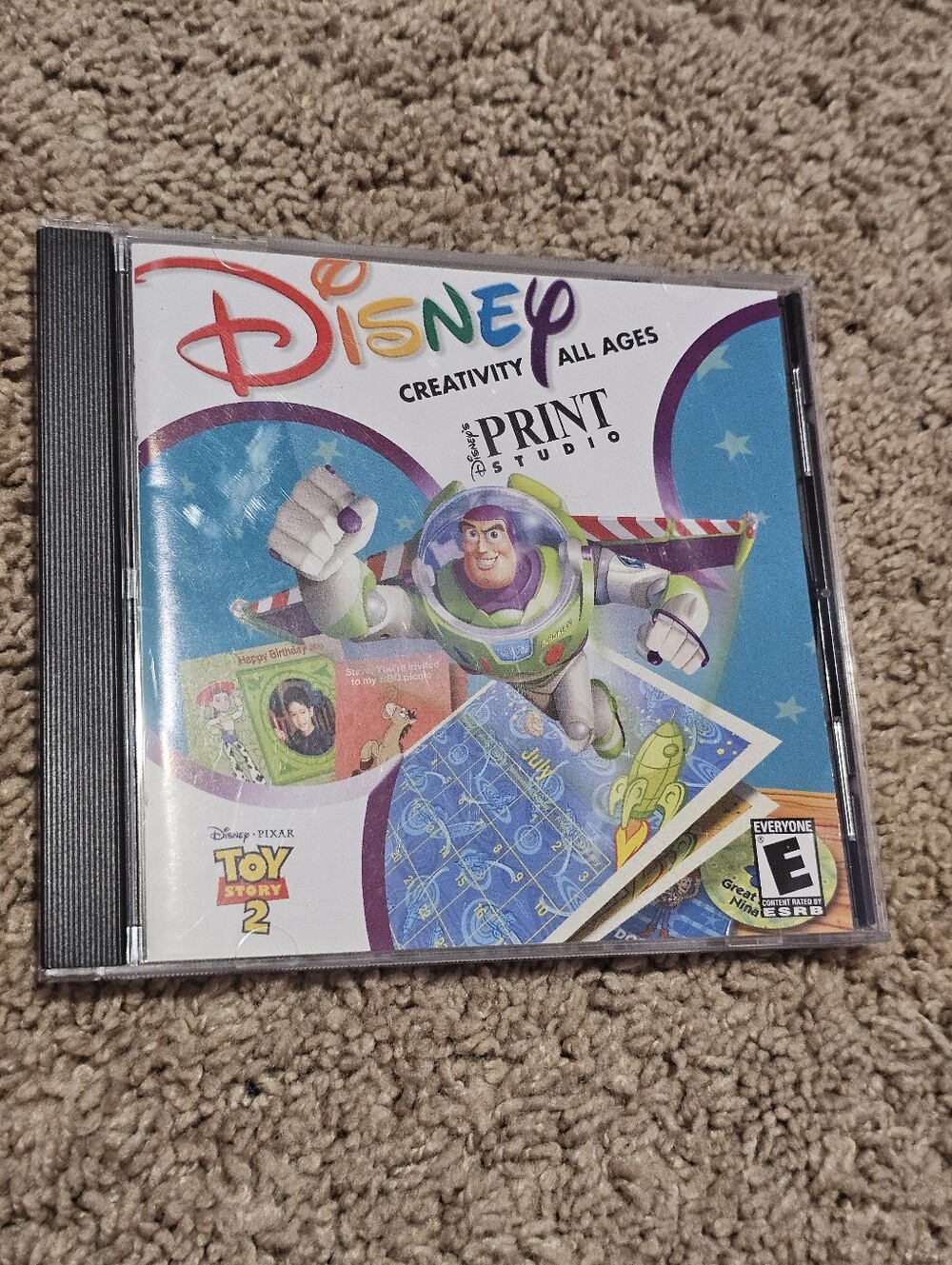 Vintage Toy Story 2 Disney Pixar Print Studio PC CD-Rom Windows 95/98